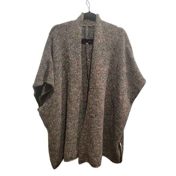 Eskandar Cardigan Knit Wool Cashmere Sweater Sz OSBrown Gray Orange - Picture 1 of 11